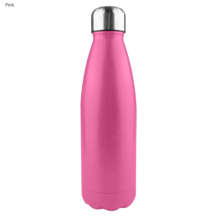 Picture of Komo Shiny Stainless Steel Drink Bottle Single Wall