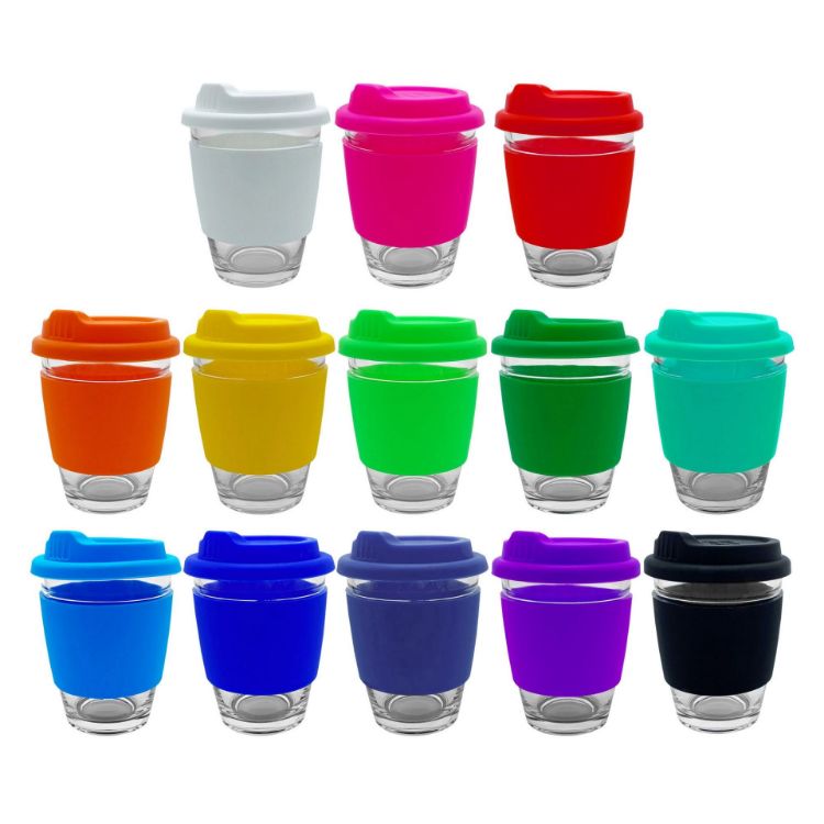 Picture of Carlo Glass Coffee Cup – Silicone