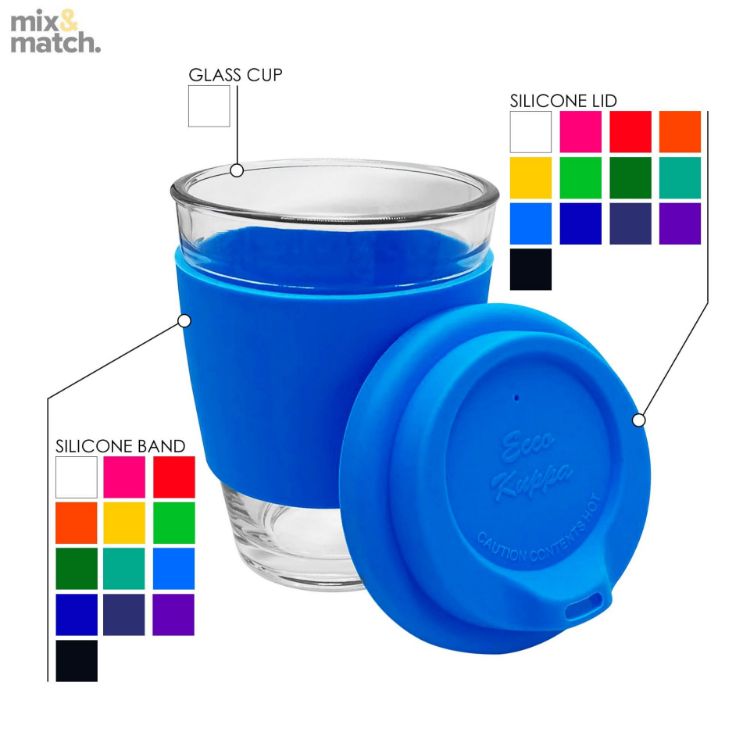 Picture of Carlo Glass Coffee Cup – Silicone