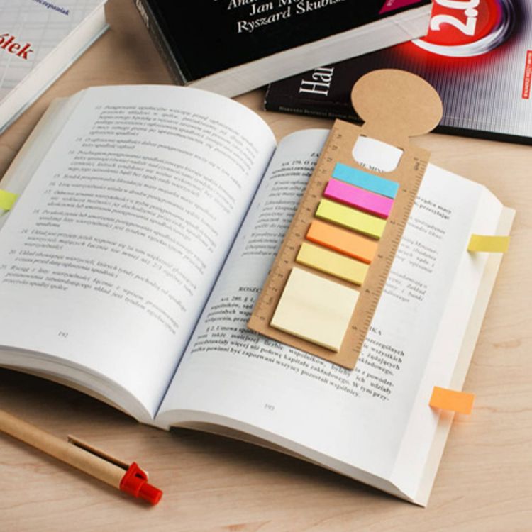 Picture of Bookmark Ruler Sticky Note Pad