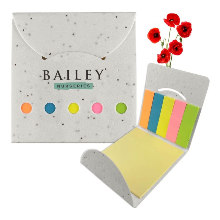 Picture of Corn Poppy Seed Sticky Note Pad