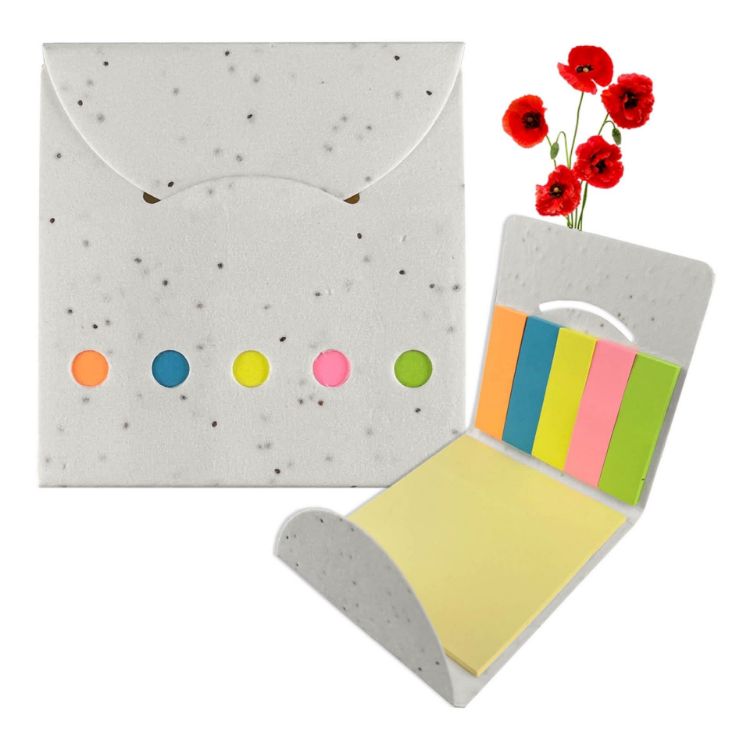 Picture of Corn Poppy Seed Sticky Note Pad