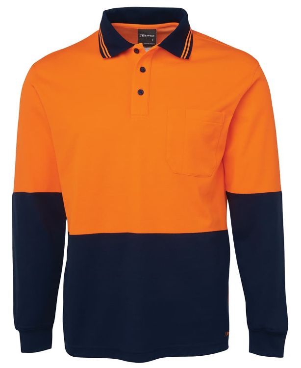 Picture of JB's Hv L/S Cotton Back Polo