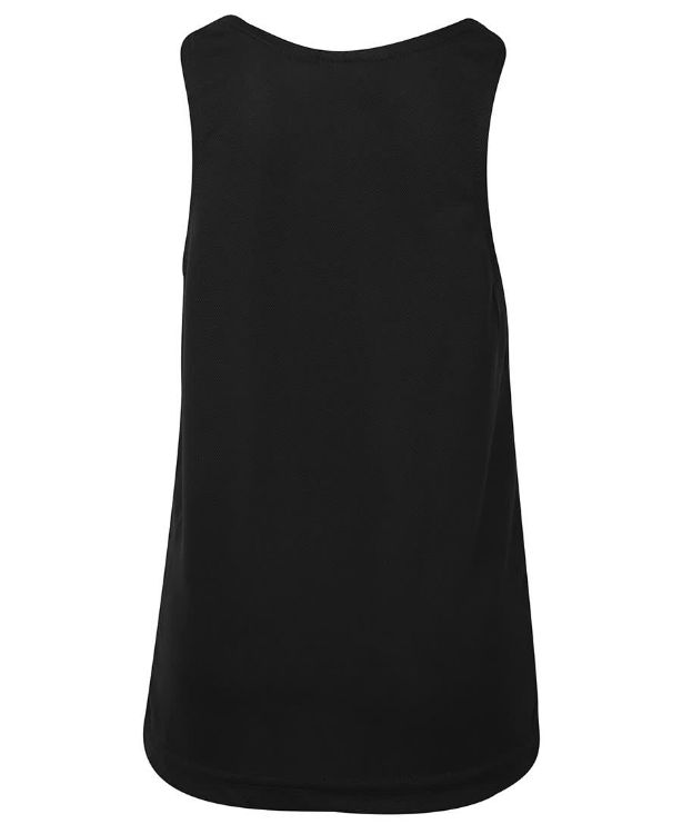 Picture of Podium Kids Poly Singlet Black
