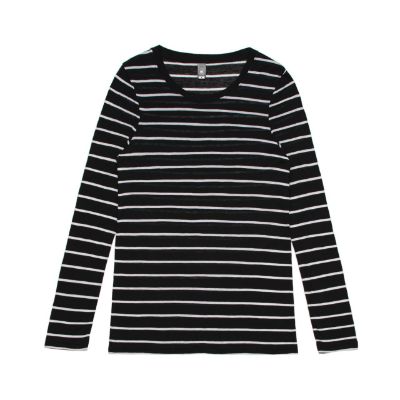 Show details for Wo's Fine Stripe L/S Tee Picture of Wo's Fine Stripe L/S Tee