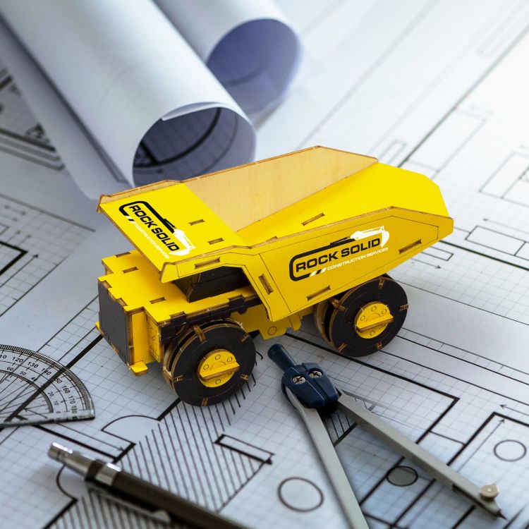 Picture of BRANDCRAFT Mining Truck Wooden Model