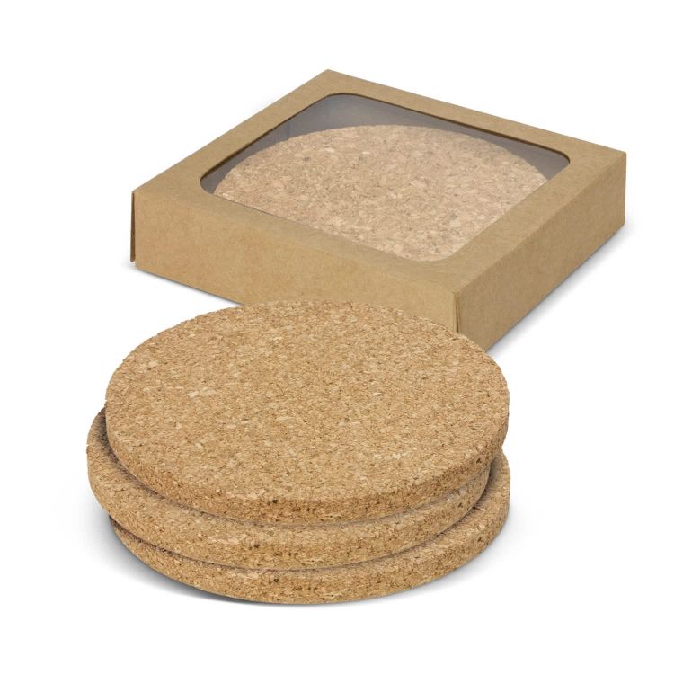 Picture of Oakridge Cork Coaster Round - Set of 4