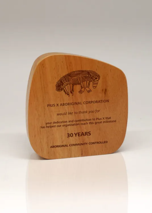 Picture of Australian Select Grade Blackbutt Pebble Trophy