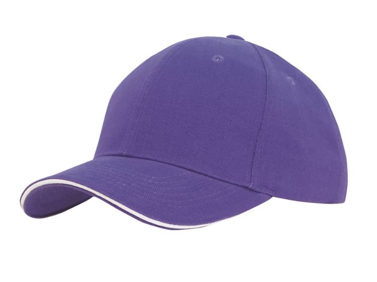 Picture of Brushed Heavy Cotton Cap with Sandwich Trim