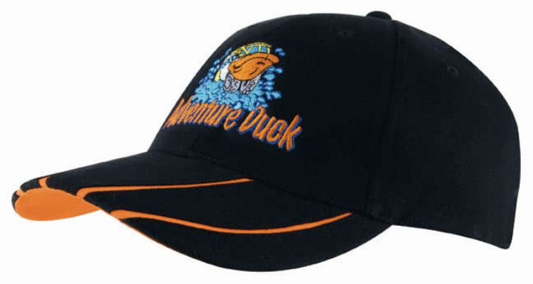 Picture of Brushed Heavy Cotton Cap with Hi-Vis Laminated Two-Tone Peak