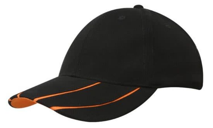 Picture of Brushed Heavy Cotton Cap with Hi-Vis Laminated Two-Tone Peak