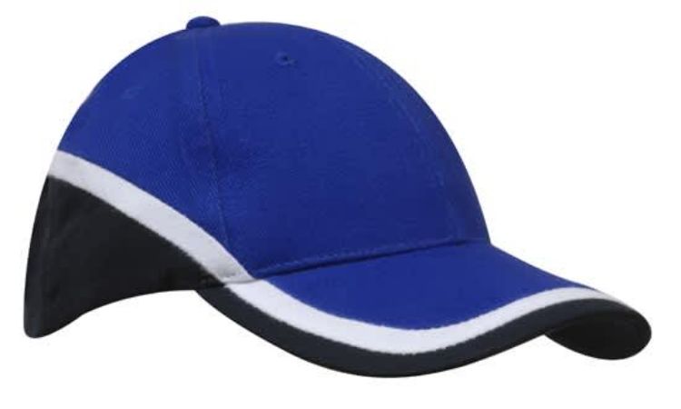 Picture of Brushed Heavy Cotton Tri-Coloured Cap