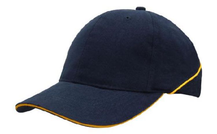 Picture of Brushed Heavy Cotton Cap with Crown Piping and Sandwich