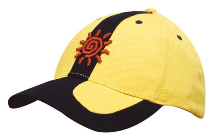 Picture of Brushed Heavy Cotton Cap with Peak and Crown Inserts