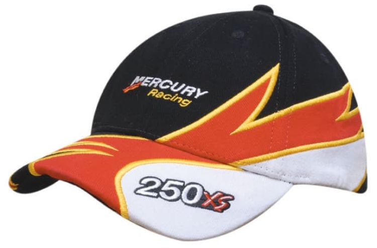 Picture of Brushed Heavy Cotton Cap with Inserts and Embroidery on Peak and Crown