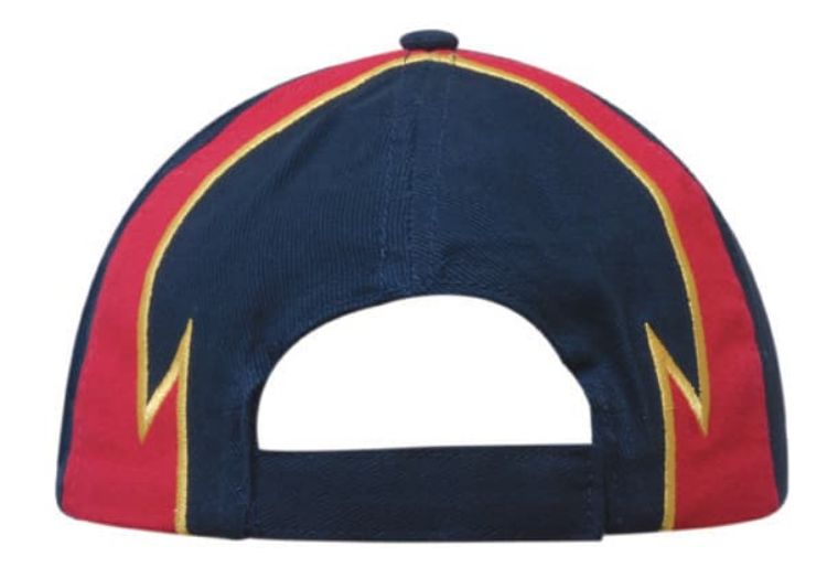 Picture of Brushed Heavy Cotton Cap with Embroidered Edged Inserts to Peak & Crown