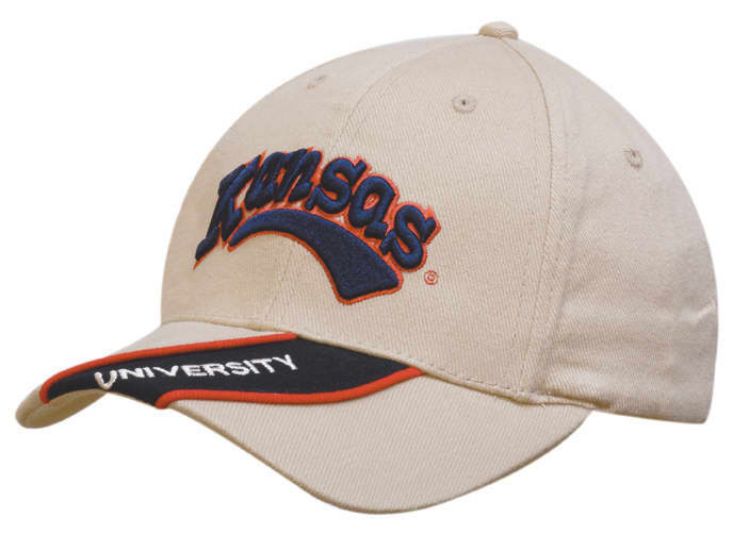 Picture of Brushed Heavy Cotton Cap with Peak Insert & Piping