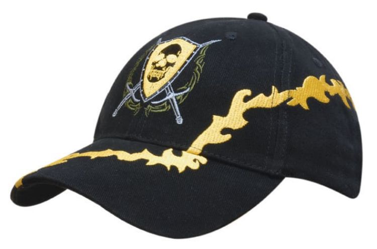 Picture of Brushed Heavy Cotton Cap with Lightning Bolt Embroidery
