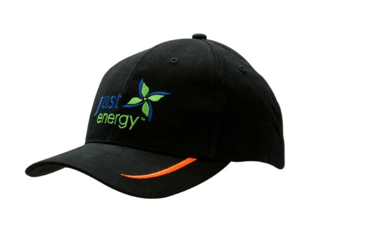 Picture of Brushed Heavy Cotton Cap with Peak Embroidered Lines