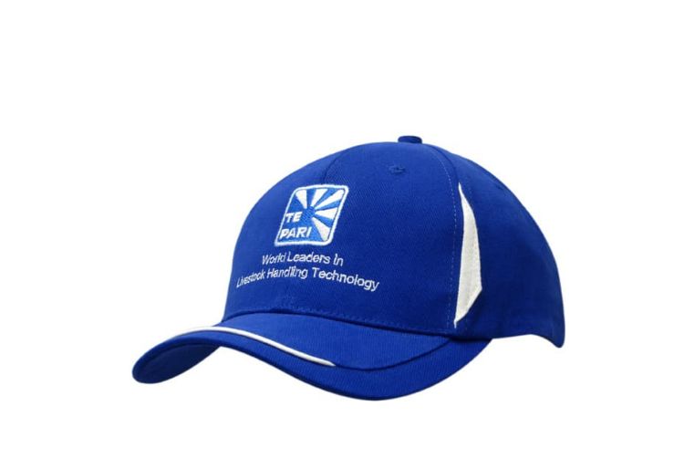 Picture of Brushed Heavy Cotton Cap with Fabric Inserts on Crown & Open Sandwich on Peak