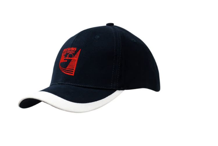 Picture of Brushed Heavy Cotton Cap with Fabric Insert on Crown & Peak