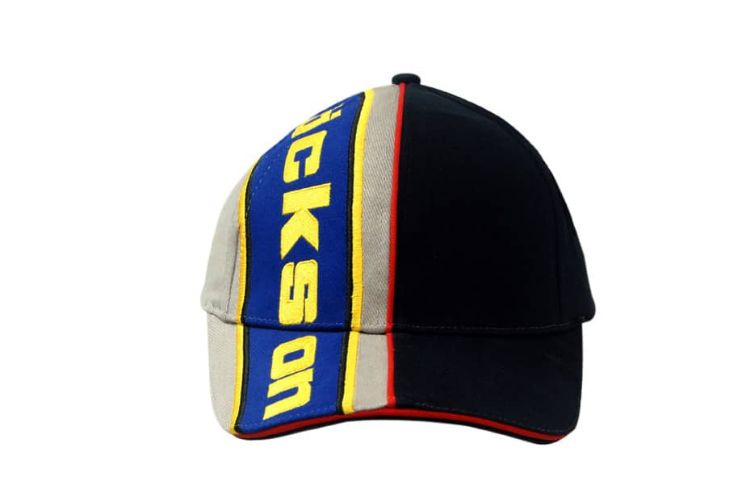 Picture of Brushed Heavy Cotton Cap with Sandwich Trim & Fabric Inserts/Embroidered Lines on Crown & Peak