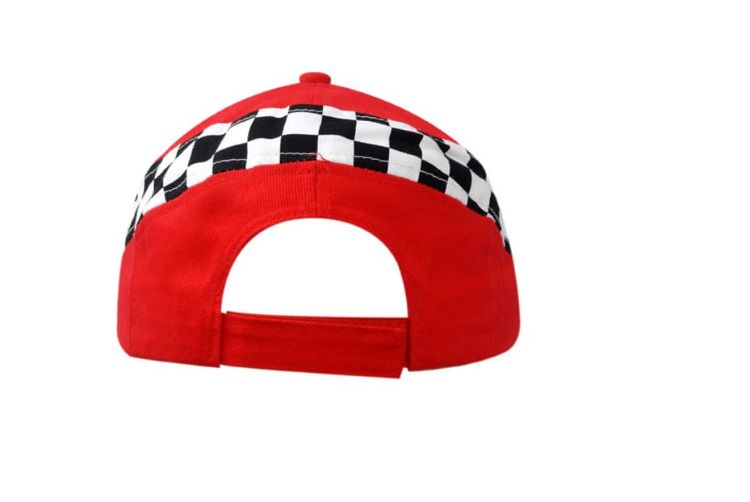 Picture of Brushed Heavy Cotton Cap with Printed Check Inserts on Crown & Peak