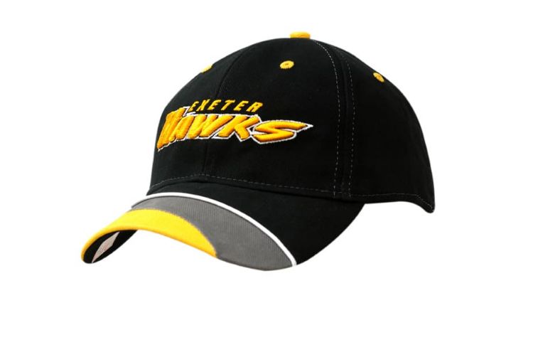 Picture of Brushed Heavy Cotton Cap with Crown/Peak Inserts & Piping