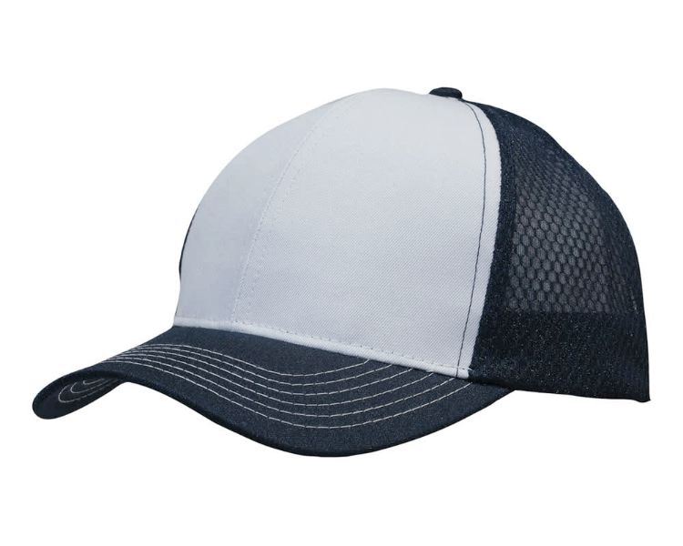 Picture of Breathable Poly Twill Cap with Honeycomb Mesh