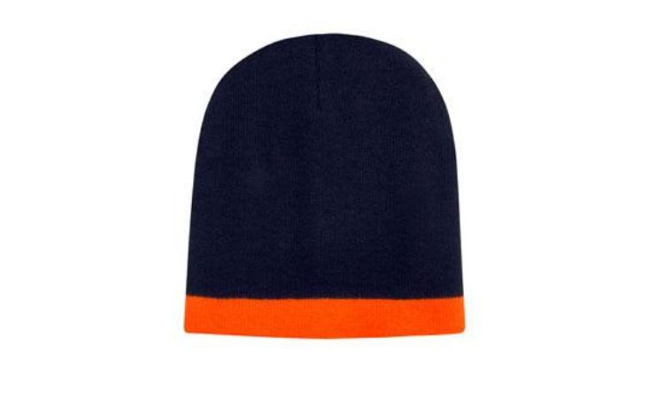 Picture of Roll Down Two Tone Acrylic Beanie