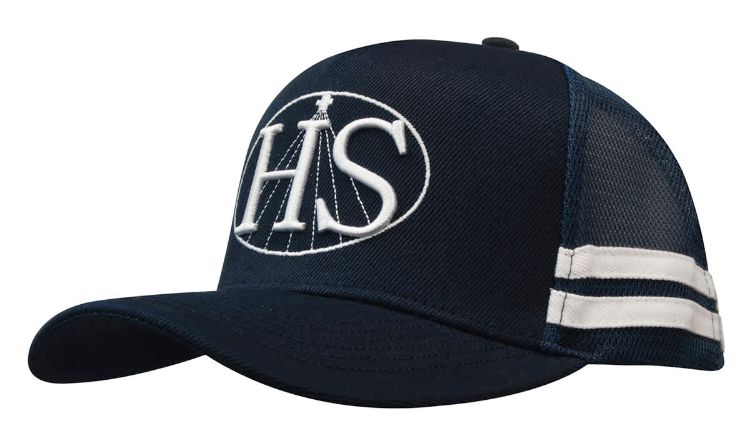 Picture of American Premium Twill/Mesh Deep Fit Trucker Cap with Stripes