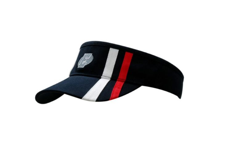 Picture of Brushed Heavy Cotton Visor with Stripes on Crown & Peak