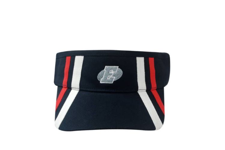 Picture of Brushed Heavy Cotton Visor with Stripes on Crown & Peak